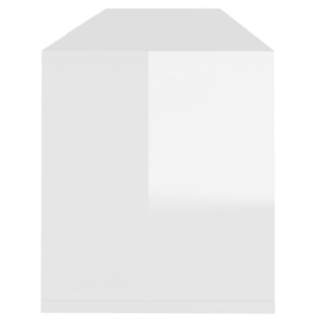 vidaXL Szafka pod telewizor, wysoki połysk, biała, 120x30x40,5 cm