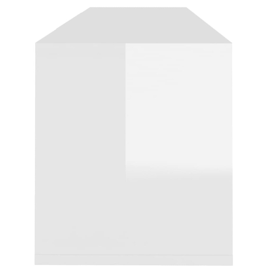 vidaXL Szafka pod telewizor, wysoki połysk, biała, 120x30x40,5 cm