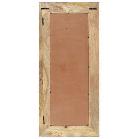 vidaXL Lustro, 110 x 50 cm, lite drewno mango