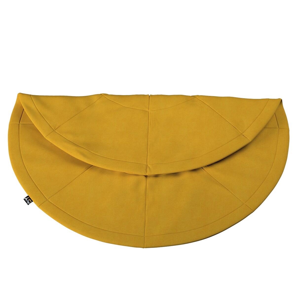 Mata okrągła, musztardowy szenil, 130cm, Lollipop