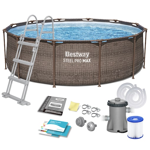 Basen ogrodowy stelażowy 366x100cm Bestway 10w1