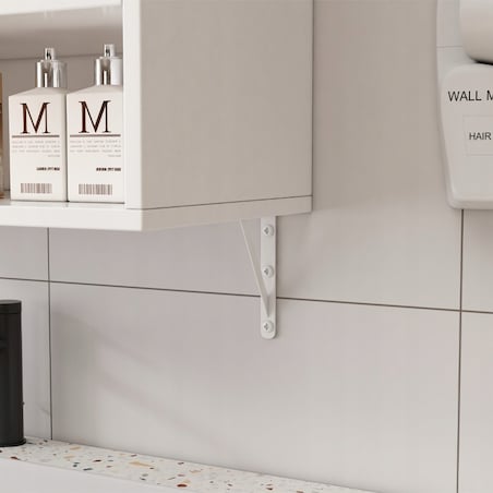 Szafka łazienkowa wisząca ścienna nad pralkę pojemne półki regał loft 64 cm