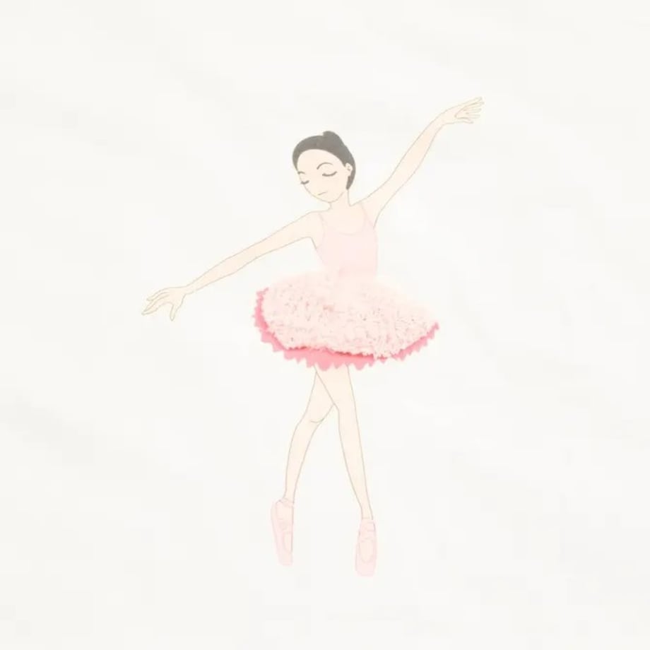 Komplet pościeli dziecięcej Ballet, różowy, 200 x 140 cm