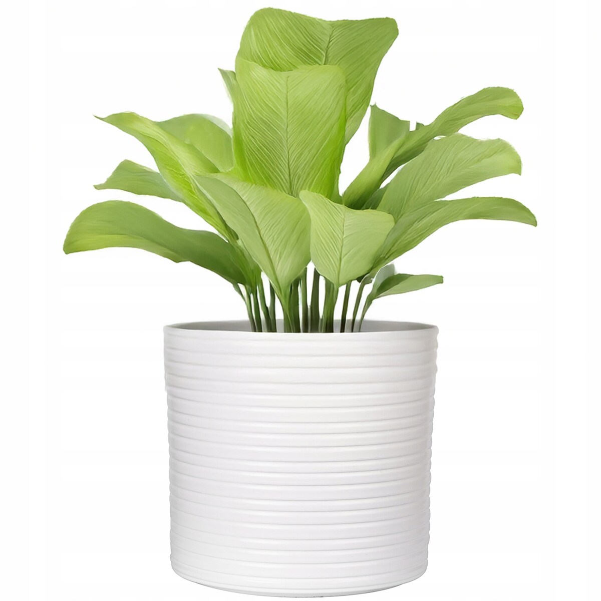 DONICZKA BIAŁA 13cm CERAMICZNA CYLINDER osłonka na balkon taras bonsai