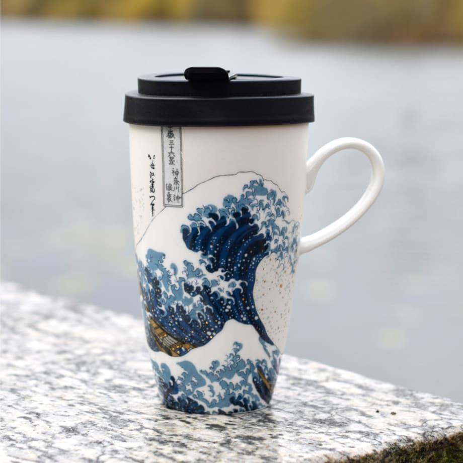 K. Hokusai - Wielka fala - Kubek na wynos 500 ml - Goebel