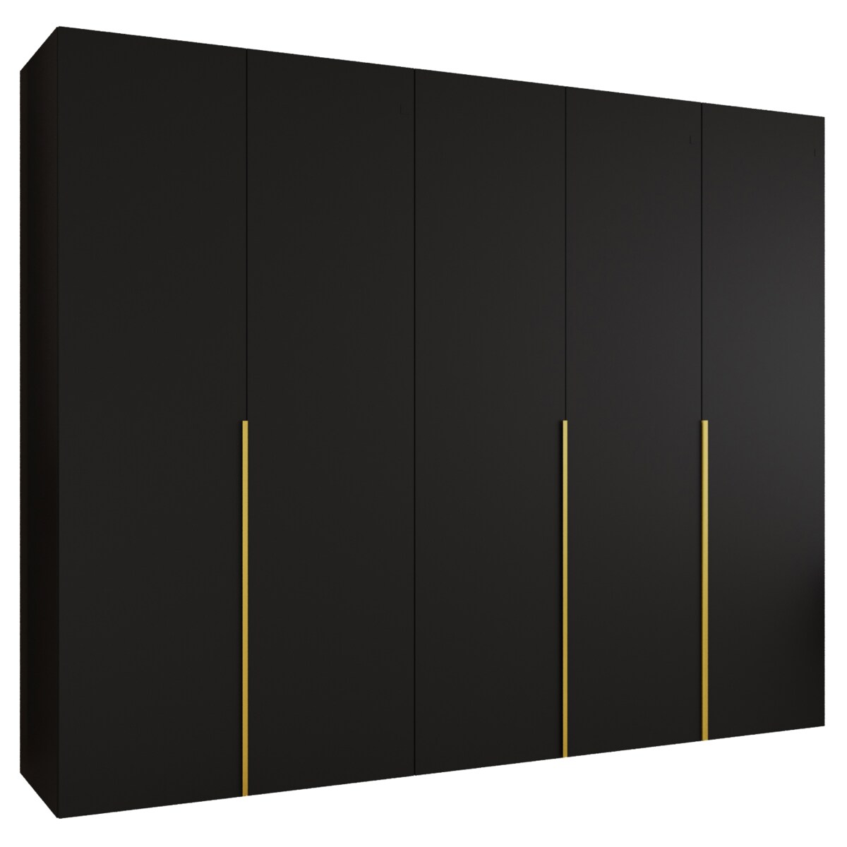 Szafa uchylna otwierana ALICANTE 1 250 wys. 202 cm Czarny + u. Złoty