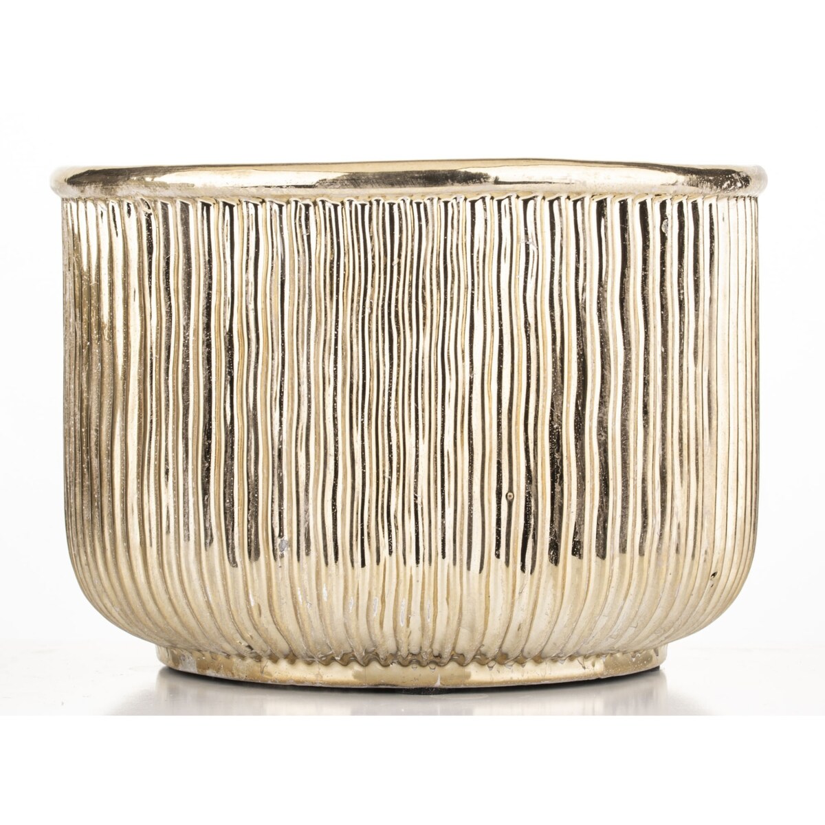 Osłonka kamionkowa 18x26x26 cm FICTILIS niska i pękata