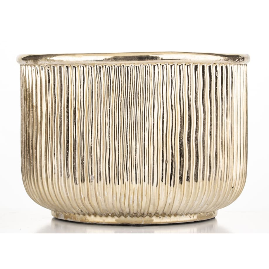 Osłonka kamionkowa 18x26x26 cm FICTILIS niska i pękata