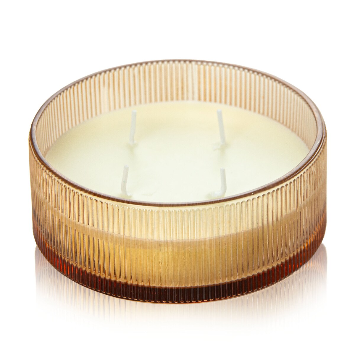 Świeca Zapachowa Świeczka Wild White Tea Świąteczna 13 Cm Okrągła Dekoracja Szklana