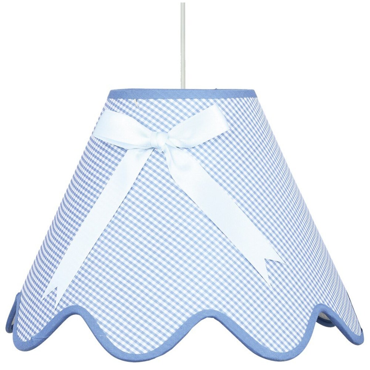 Lampa wisząca Candellux LOLA 31-04666 z abażurem i kokardą do sypialni i pokoju dziecka