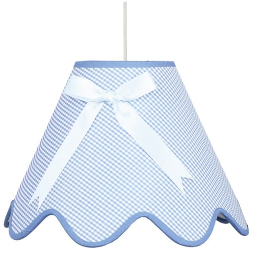 Lampa wisząca Candellux LOLA 31-04666 z abażurem i kokardą do sypialni i pokoju dziecka