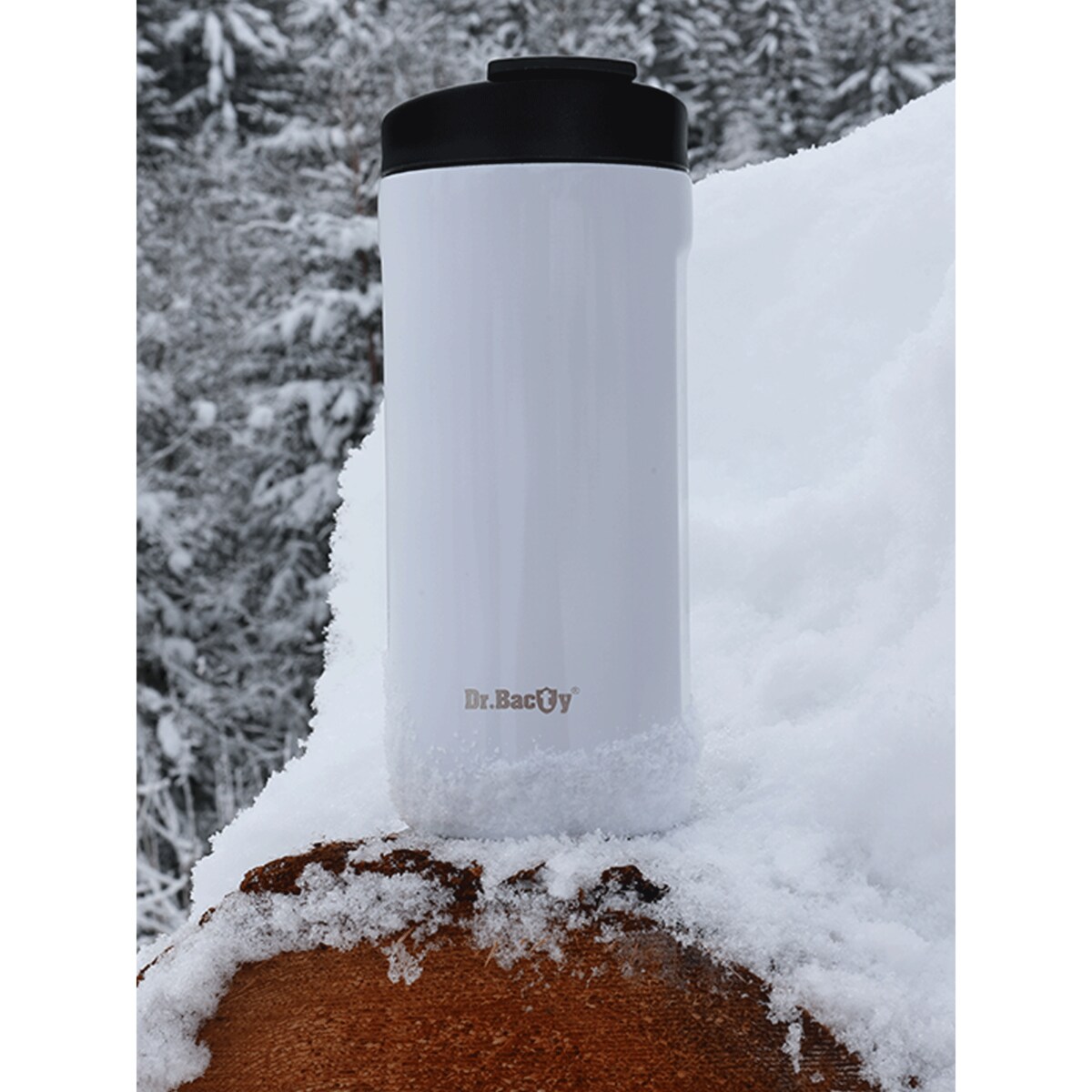 Kubek termiczny Dr.Bacty Notus Dystans - biały