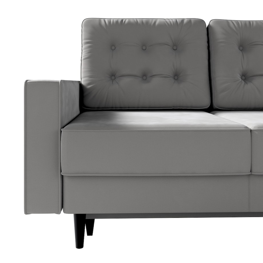 Narożnik rozkładany Svein, ciepły szary, 227 x 164 x 91 cm, Tkaniny tapicerskie - sofy