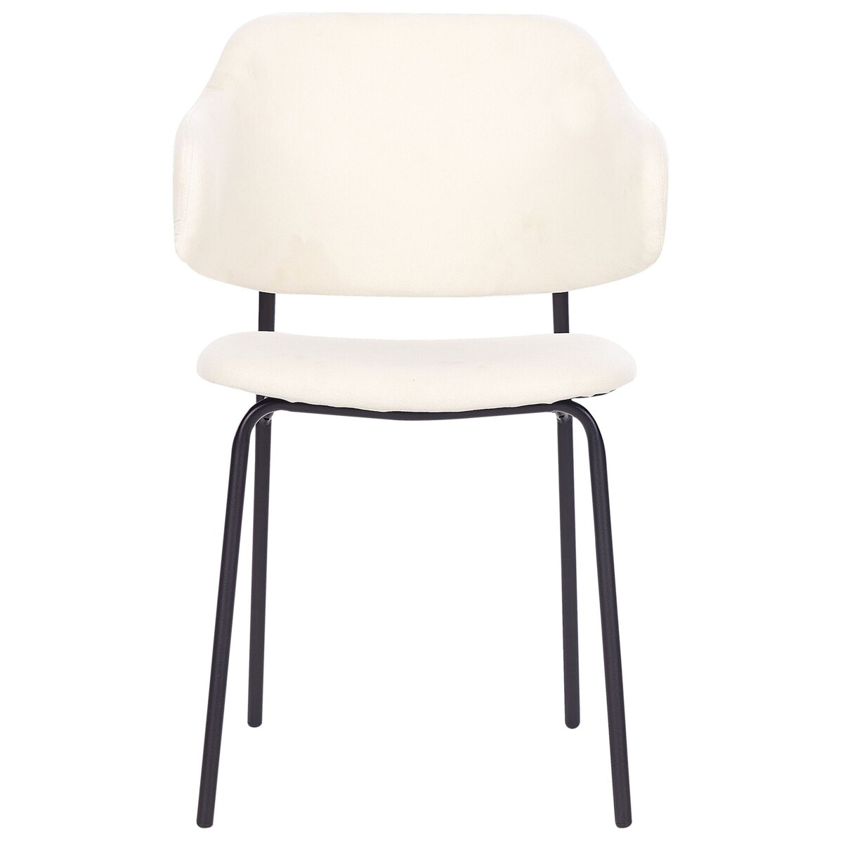 Zestaw 2 krzeseł do jadalni kremowy KENAI