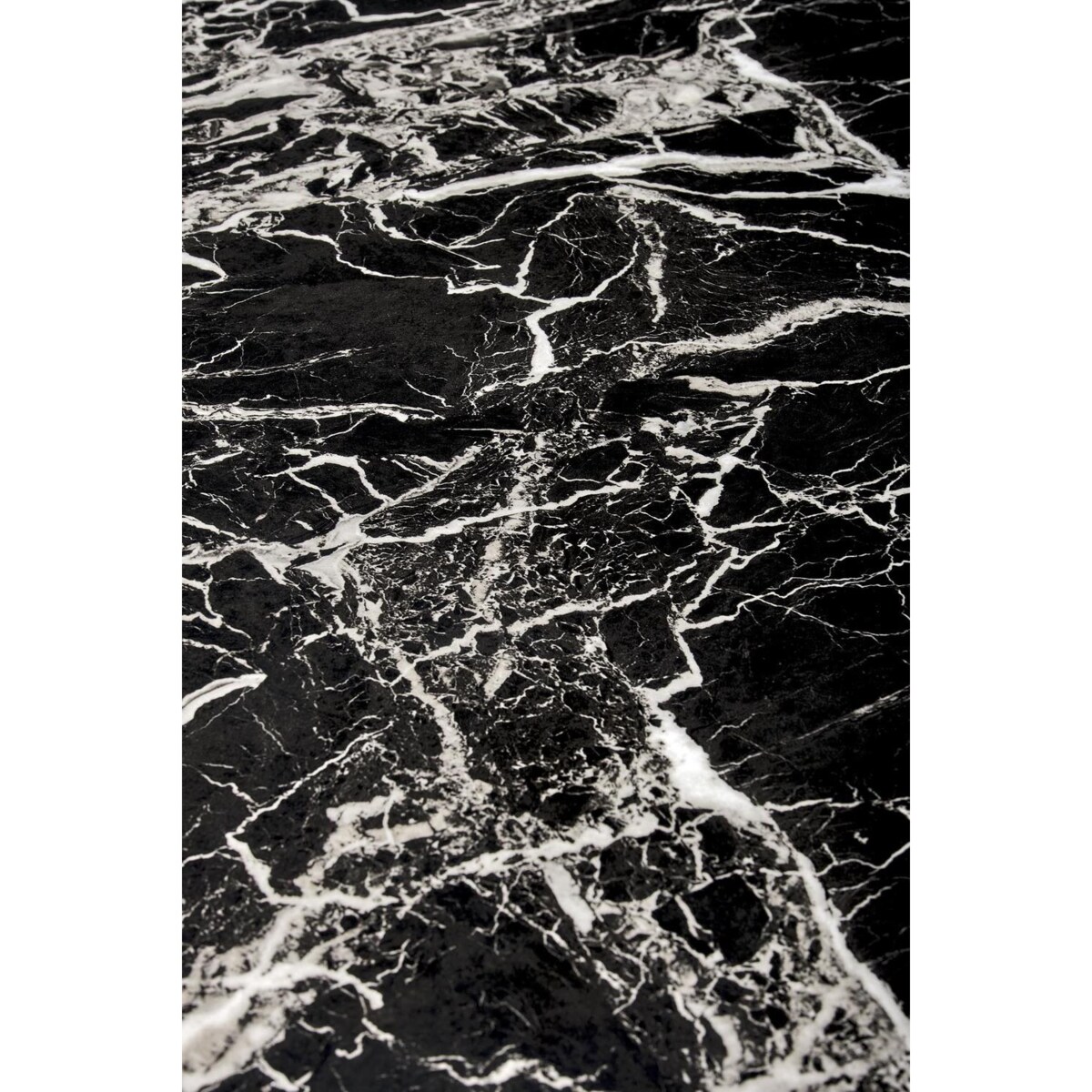 STÓŁ OKRĄGŁY Amber SZKLANY 100cm efekt marmuru METALOWE NOGI