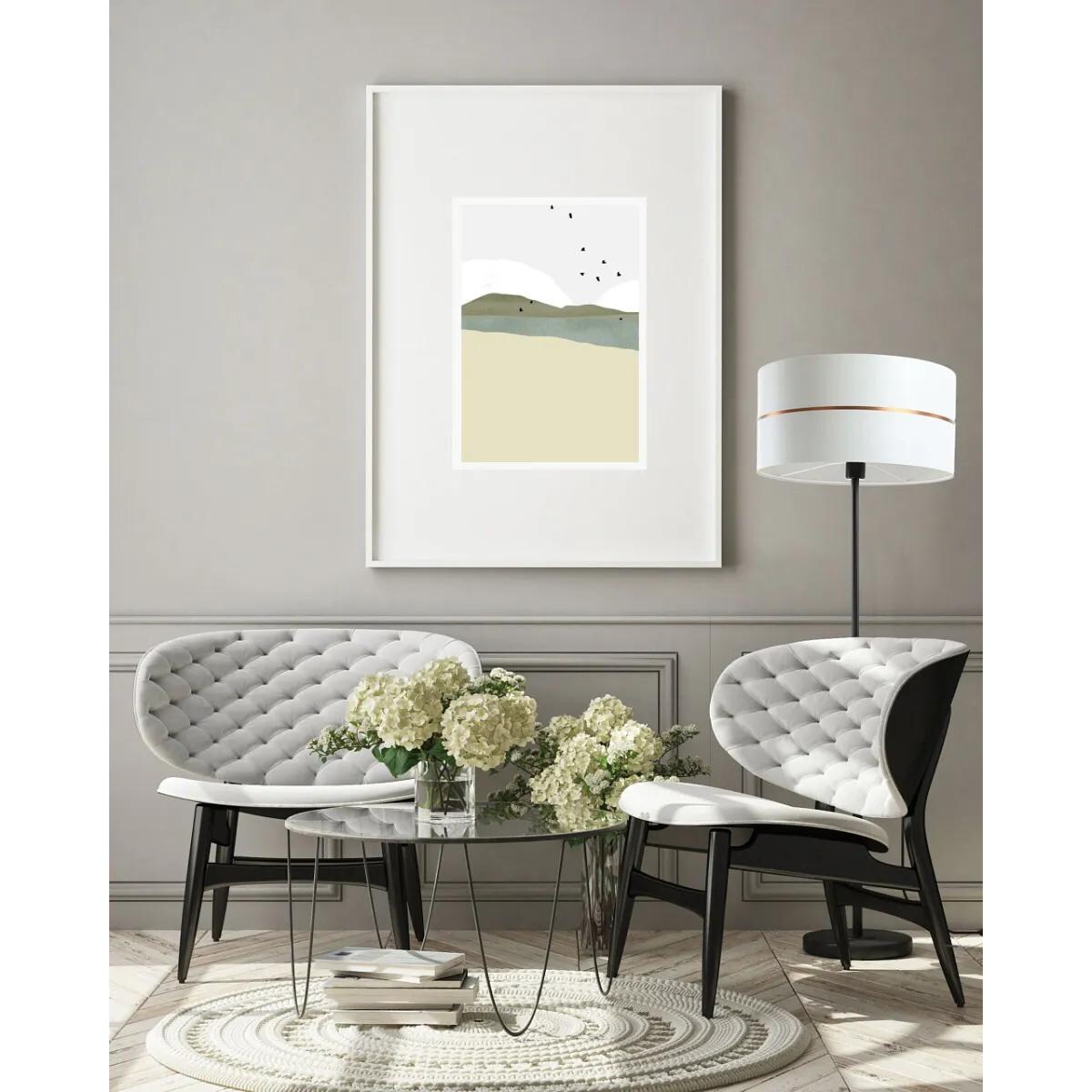 Lampa stojąca SIMPLY GLAMOUR biała