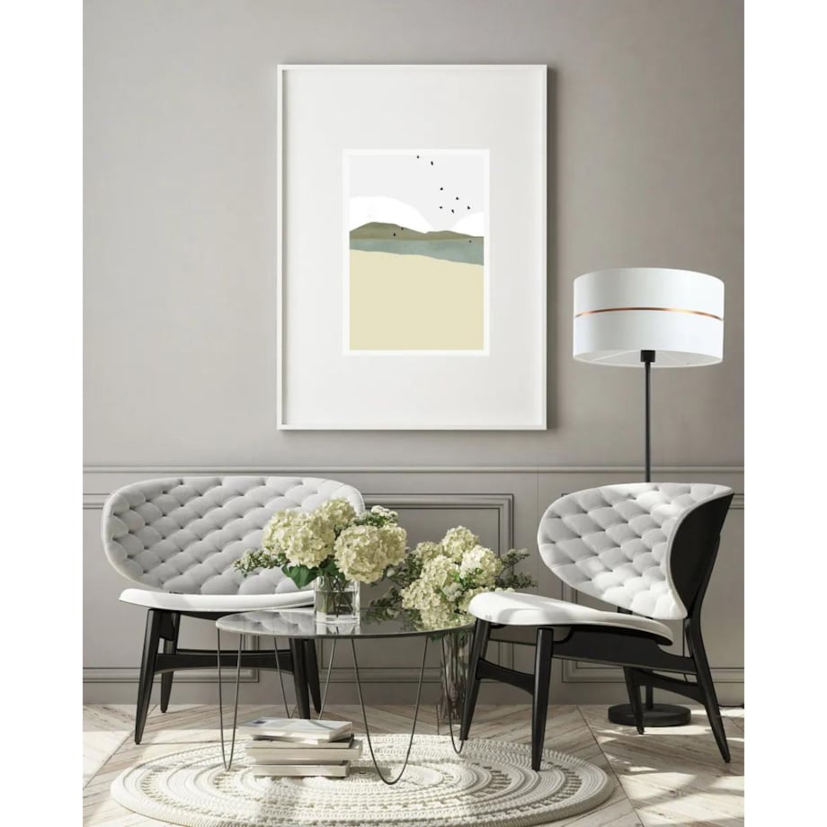 Lampa stojąca SIMPLY GLAMOUR biała