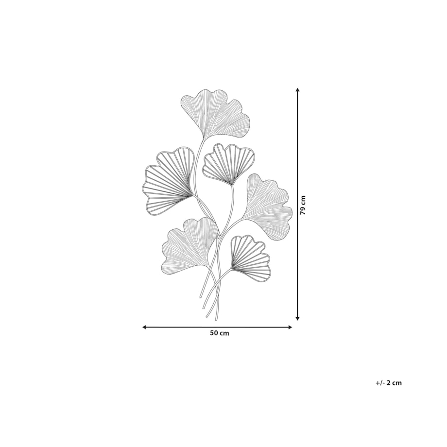 Dekoracja ścienna złota INDIUM