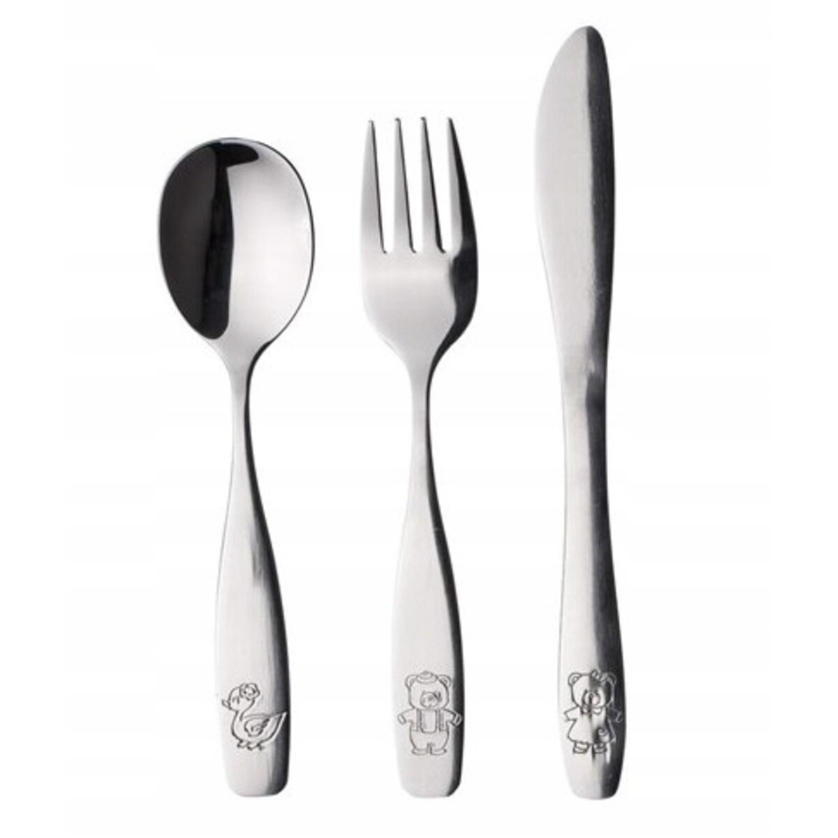 KOMPLET SZTUĆCE DLA DZIECI widelec łyżka nóż