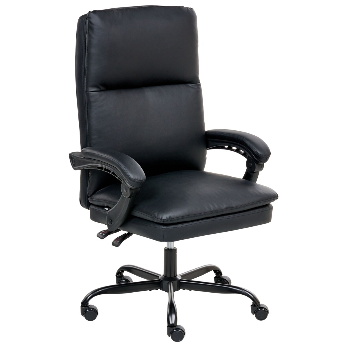 Fotel biurowy SERENE Ekoskóra Czarny