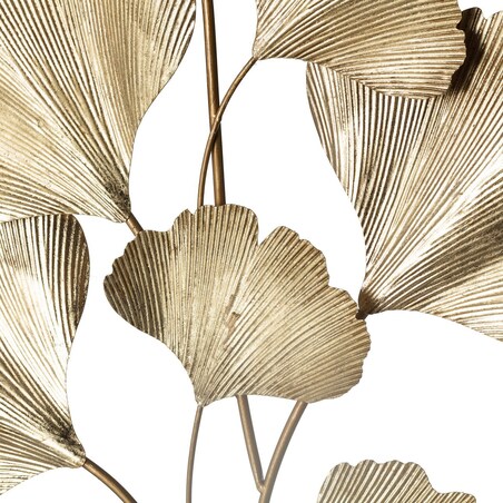 Dekoracja ścienna Golden Ginko Leaves, 60 x 8 x 93 cm