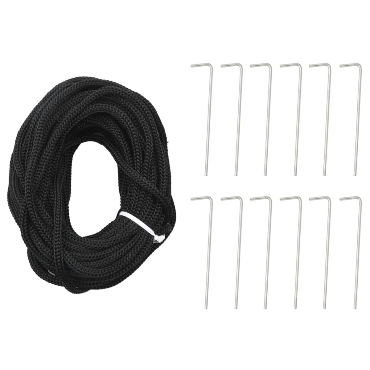 vidaXL Choinka LED na maszcie 1534 diody LED Zimna biel 500 cm