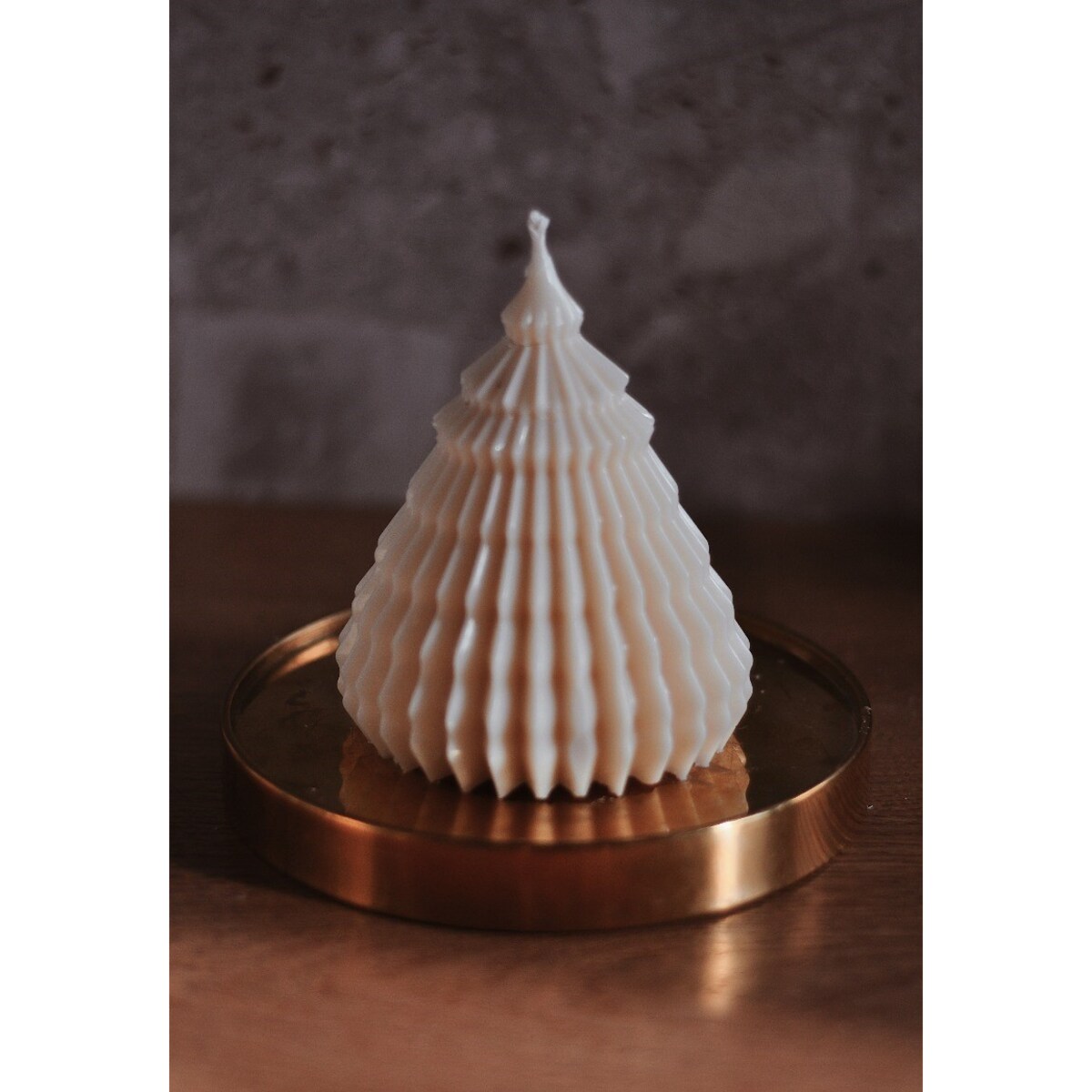 Świeca sojowa Świąteczna CHOINKA duża 280 ml - NATURALNA