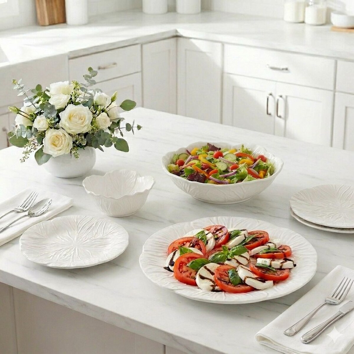 VILLA ITALIA Talerz porcelanowy 25 cm BRASSICO