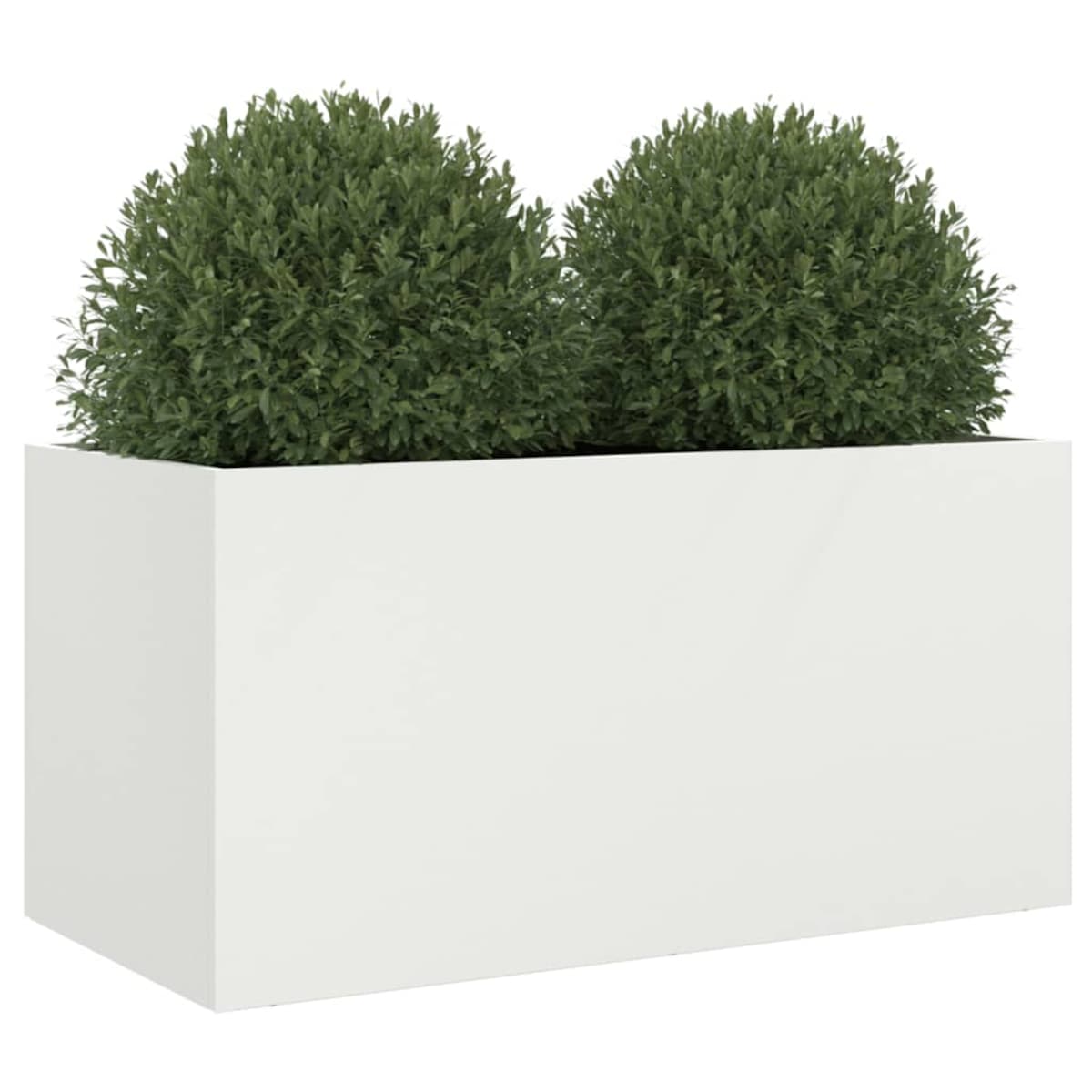 vidaXL Donica, biała, 62x30x29 cm, stal
