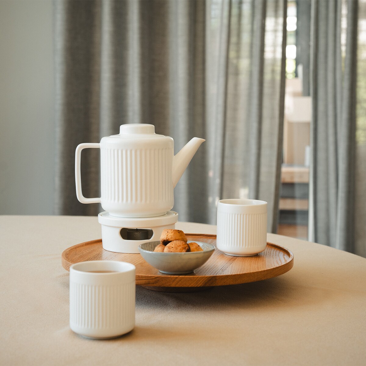 Kubki do herbaty Skagen 300ml - 2 sztuki - białe / Bredemeijer