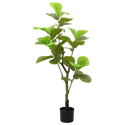 vidaXL Sztuczne drzewo Ficus 30 liści 125 cm zielone