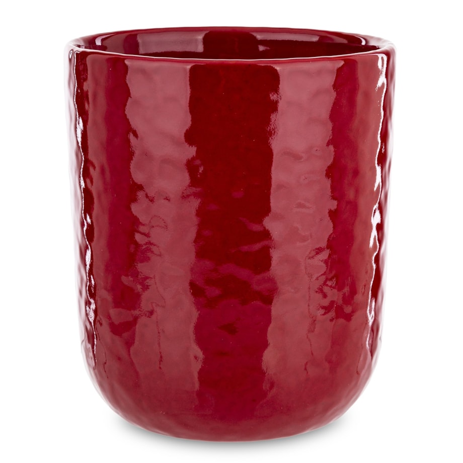 Osłonka ceramiczna czerwona 15,5x13,5x13,5 cm MALUTI