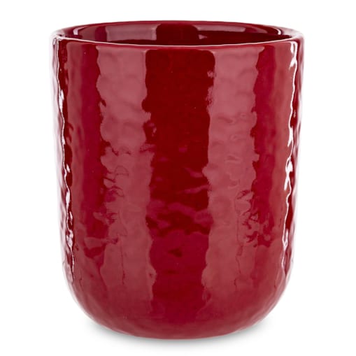 Osłonka ceramiczna czerwona 15,5x13,5x13,5 cm MALUTI