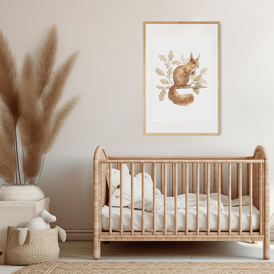 Plakat dla dzieci Wiewiórka 20x30