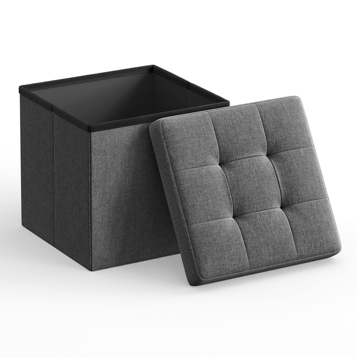 Pufa 30X30X30 Cm Ciemnoszary