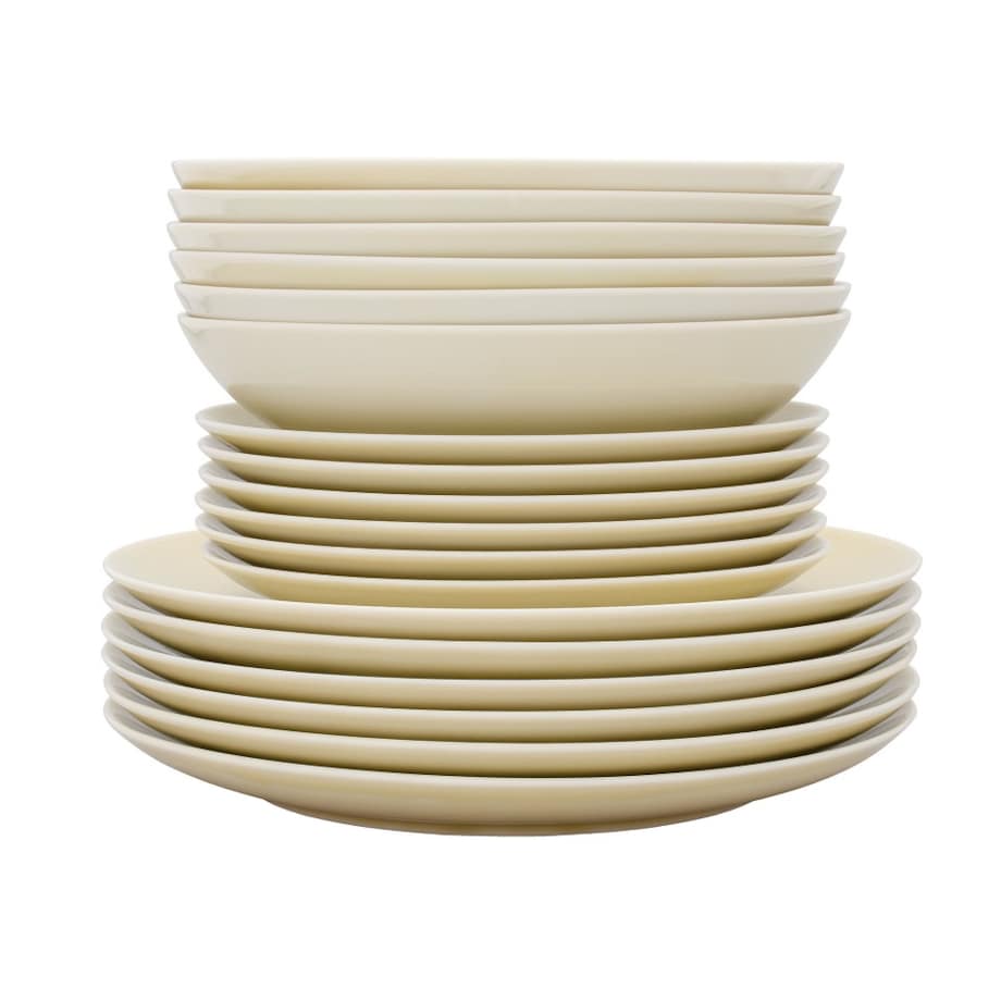 Zestaw talerzy dla 6 osób 18 el. Boss Modern kremowy LU31 (K18)