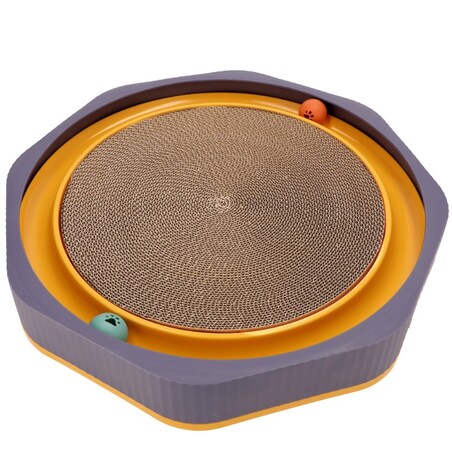 Zestaw Drapak Z Dodatkowym Wymiennym Wkładem Dla Kota Ekologiczny Tekturowy