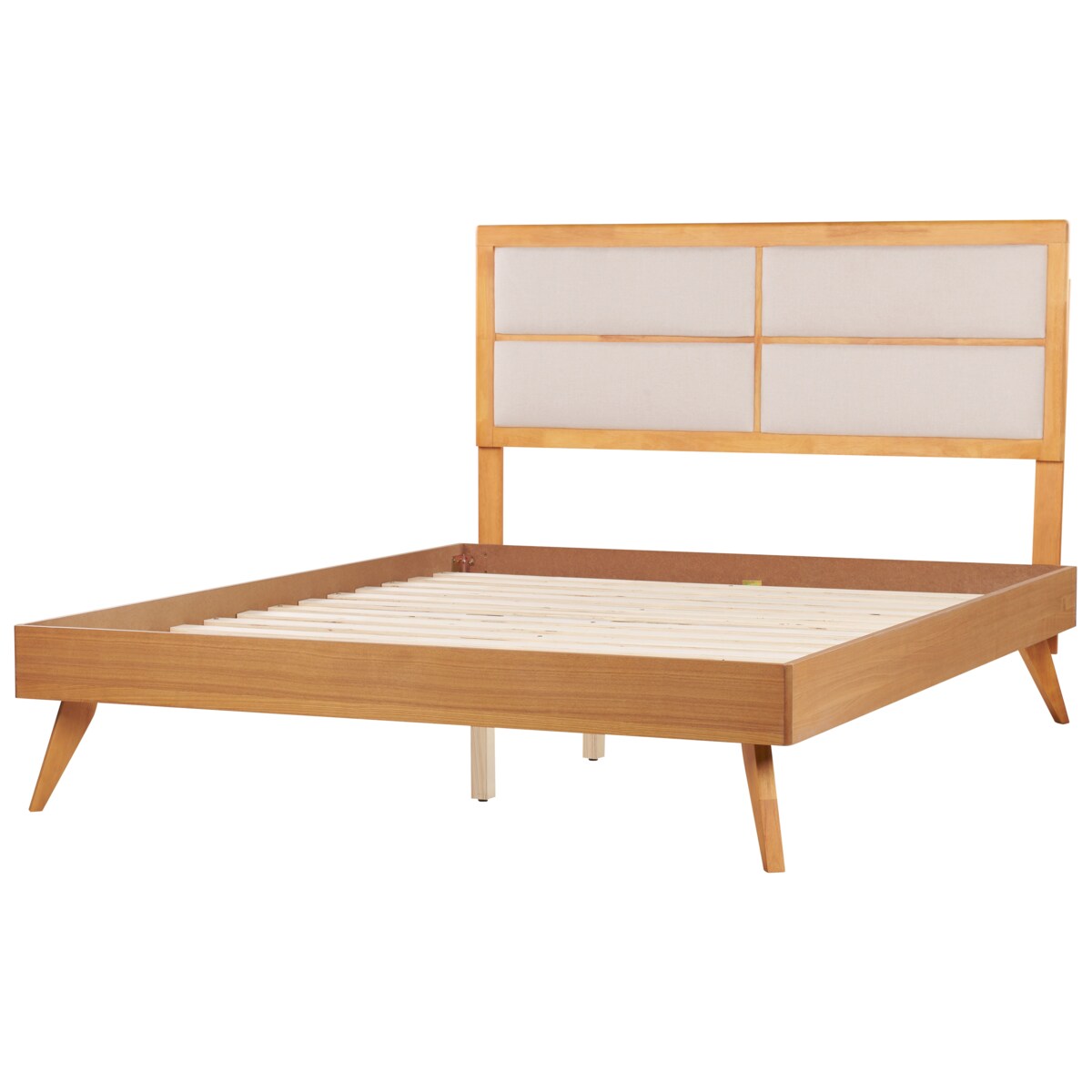 Łóżko 160 x 200 cm jasne drewno POISSY