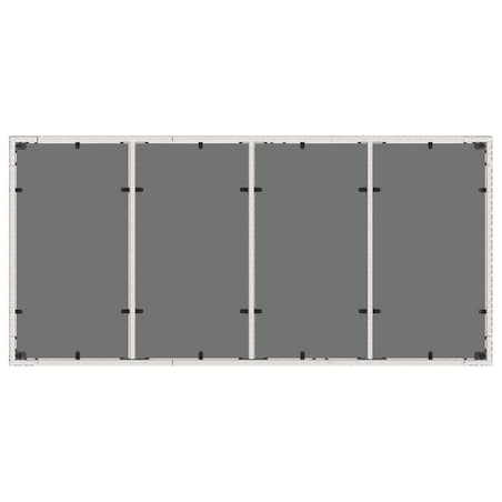 vidaXL Stół ogrodowy ze szklanym blatem, biały 190x90x75 cm, rattan PE
