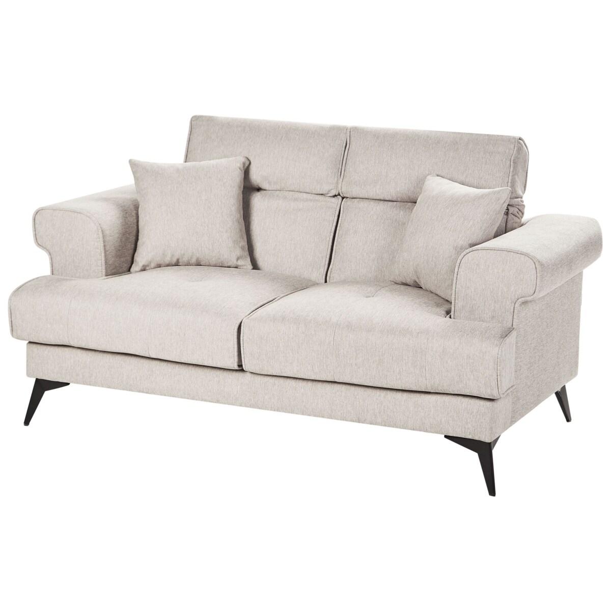 Sofa 2-osobowa beżowoszara SKIVE