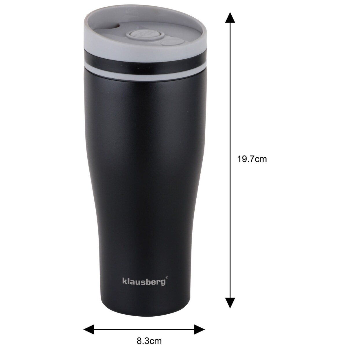 Kubek termiczny 380ml KLAUSBERG czarny