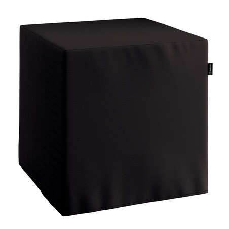 Pufa kostka, Black (czarny), 40 x 40 x 40 cm, Cotton Panama