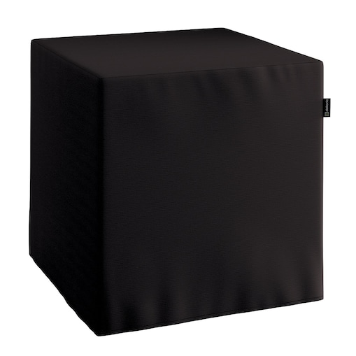 Pufa kostka, Black (czarny), 40 x 40 x 40 cm, Cotton Panama