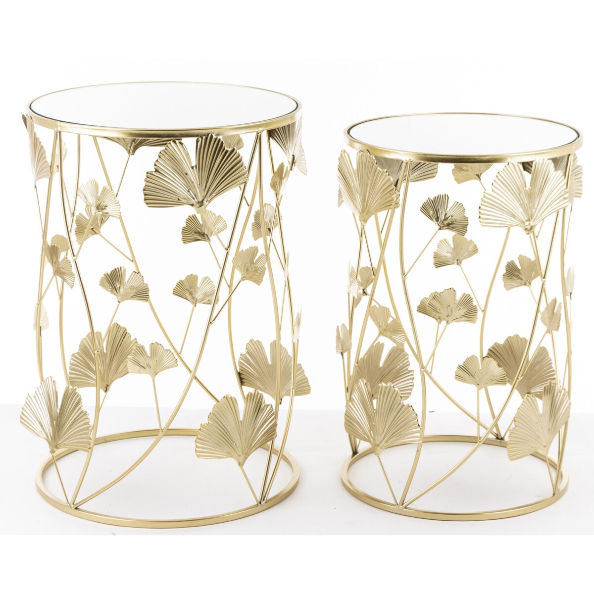 Stolik kawowy 2 szt. 55x38x38 i 50x33x33 cm BILOBA