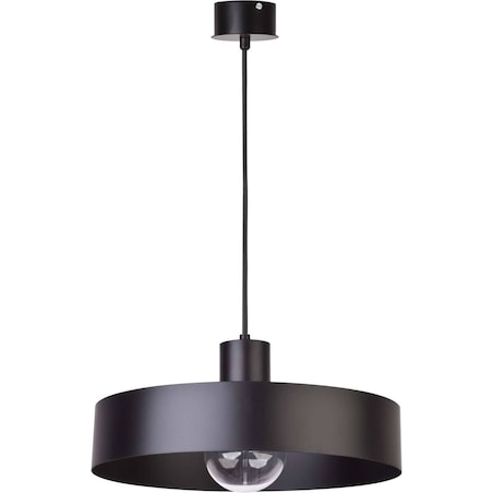 Metalowa LAMPA wisząca RIF 30895 Sigma okrągła OPRAWA zwis czarny