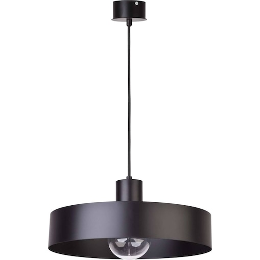 Metalowa LAMPA wisząca RIF 30895 Sigma okrągła OPRAWA zwis czarny