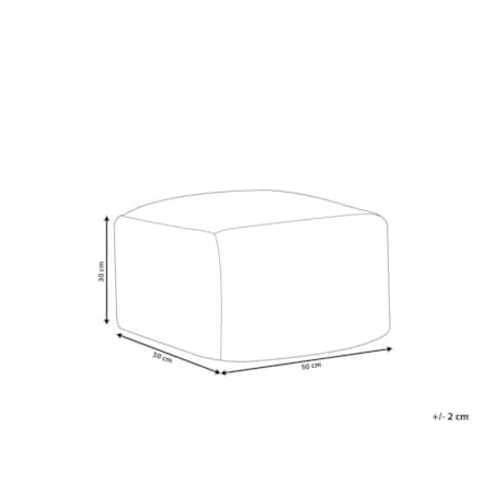 Puf BODLA Zielony 50 cm 50 cm