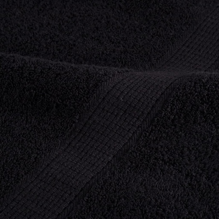 vidaXL Ręczniki myjące Premium SOLUND 2 szt., czarne, 30x30 cm, 600 gsm