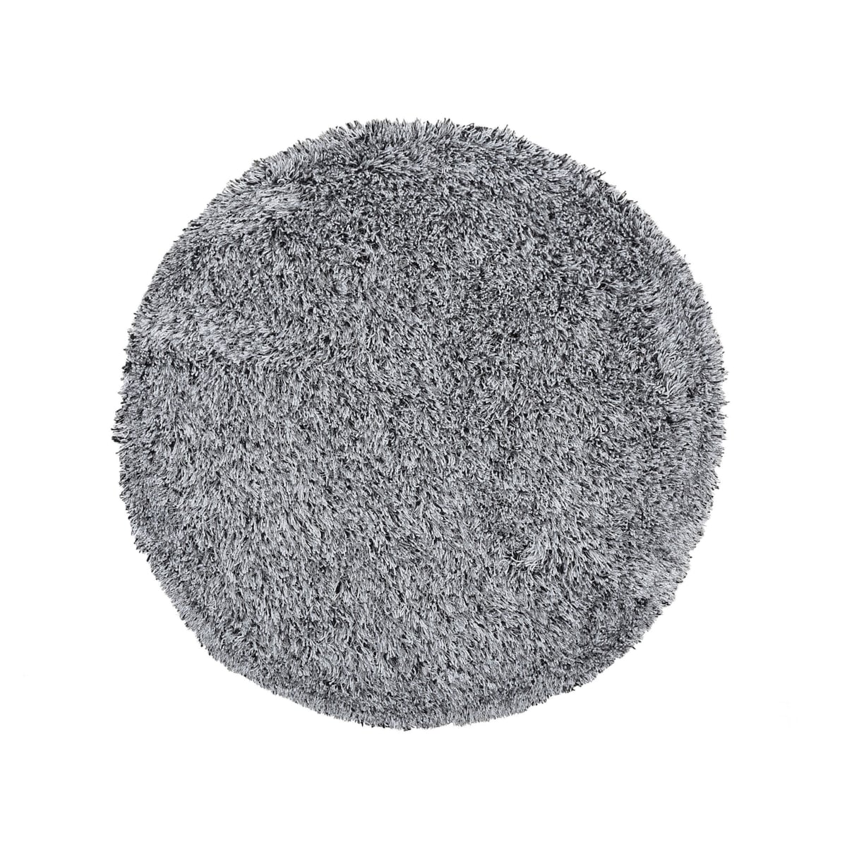 Dywan shaggy okrągły ⌀ 140 czarno-biały CIDE