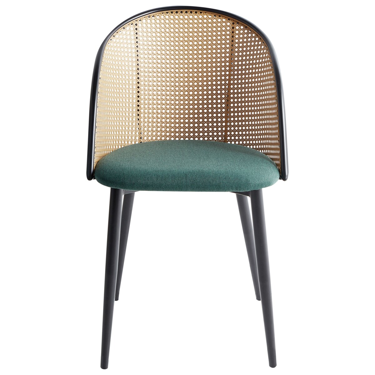 Zestaw 2 krzeseł do jadalni CORNELL Metal Zielony